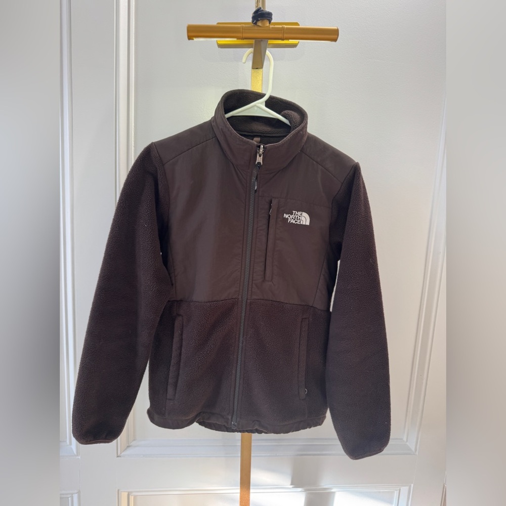 The North Face Women's Denali Brown Jacket fleece Sherpa Zulu zip Sz small Loop